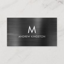 Elegante Acero Cepillado Gris Negro Profesional