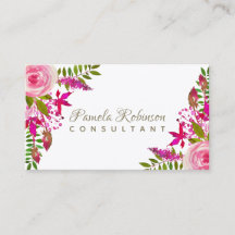 Elegante acuarela floral