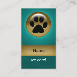 Tarjeta De Visita elegante aqua verde azulado papel de impresión cui