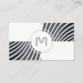 Tarjeta De Visita Elegante arquitectura de monograma dos tintas de t