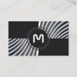 Tarjeta De Visita Elegante arquitectura de monograma dos tintas de t