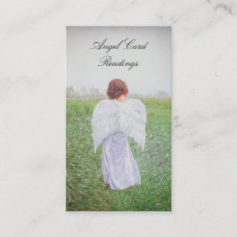 Tarjeta De Visita Elegante Art Design Angel Card Leer