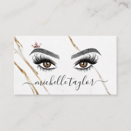 Tarjeta De Visita Elegante artista de maquillaje Beauty Lash Extensi