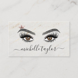 Tarjeta De Visita Elegante artista de maquillaje Beauty Lash Extensi