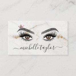 Tarjeta De Visita Elegante artista de maquillaje Beauty Lash Extensi