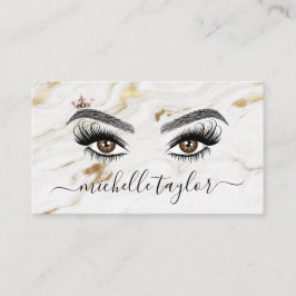 Tarjeta De Visita Elegante artista de maquillaje Beauty Lash Extensi
