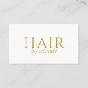 Tarjeta De Visita Elegante Artista de Maquillaje Minimalista Tipogra