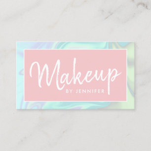 Tarjeta De Visita Elegante artista holográfico moderno y elegante