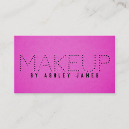 Tarjeta De Visita Elegante artista Minimalista del pelo de maquillaj