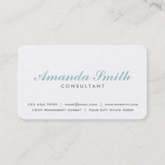 Tarjeta De Visita Elegante artista profesional de maquillaje blanco