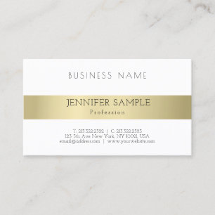 Tarjeta De Visita Elegante aspecto dorado moderno profesional y eleg
