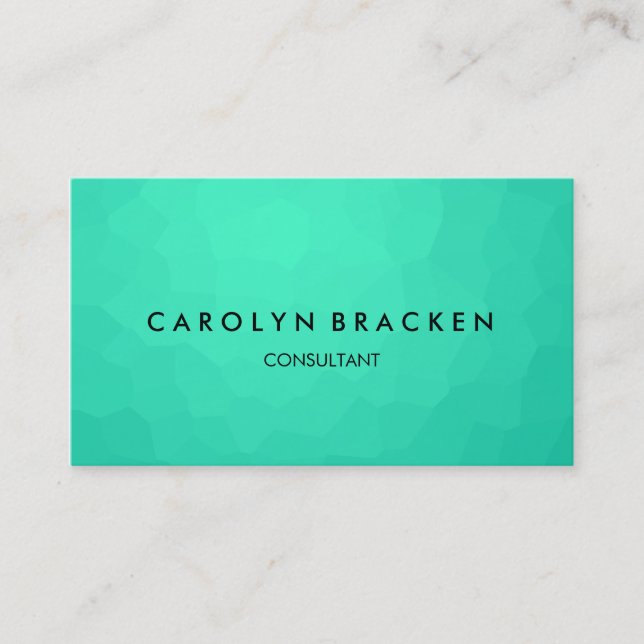 Tarjeta De Visita Elegante azul con clase moderno (Anverso)