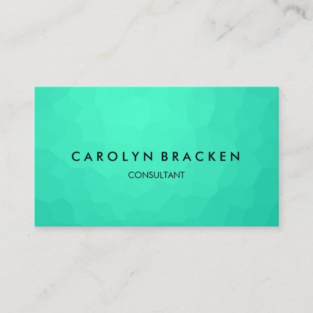 Tarjeta De Visita Elegante azul con clase moderno (Anverso)