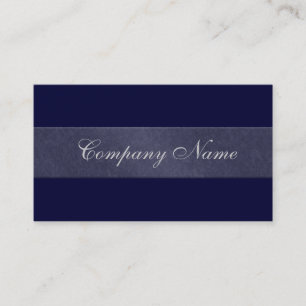 Tarjeta De Visita Elegante azul de la marina de piedra