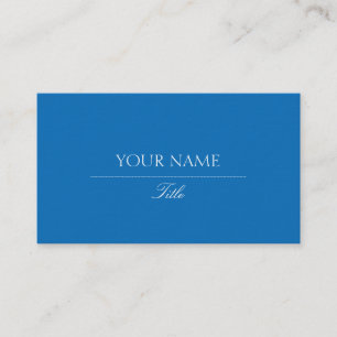 Tarjeta De Visita Elegante azul deslumbrante