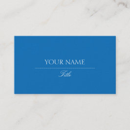 Tarjeta De Visita Elegante azul deslumbrante
