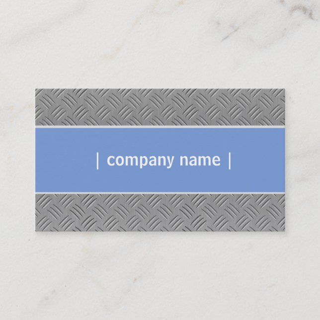 Tarjeta De Visita Elegante azul metálico (Anverso)