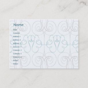 Tarjeta De Visita Elegante azul - rechoncho