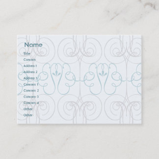 Tarjeta De Visita Elegante azul - rechoncho