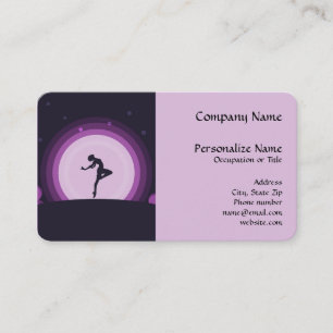 Tarjeta De Visita Elegante bailarina de ballet Silhouette Surreal Mo