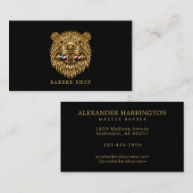 Elegante Barbería Golden Beaver Poste de Barbero 