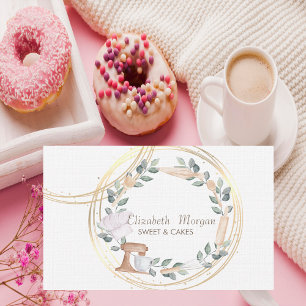 Tarjeta De Visita Elegante Batidor Profesional para Mezclar Pasteles