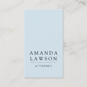 Tarjeta De Visita Elegante Bebé Simple Azul