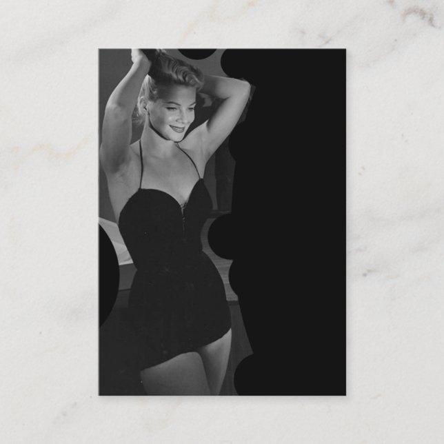 Tarjeta De Visita Elegante Belleza para bañarse (Anverso)