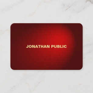 Tarjeta De Visita Elegante Black Red Damask Premium Professional