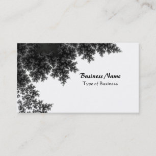 Tarjeta De Visita Elegante Blanco y Negro