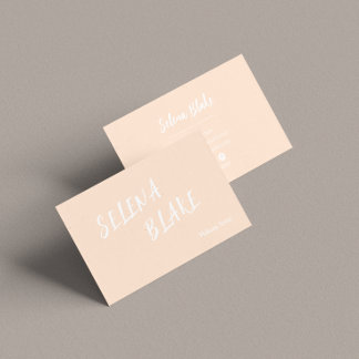Tarjeta De Visita Elegante Boho Creamy - Estética de la Moda de moda