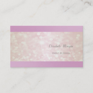 Tarjeta De Visita Elegante Bokeh Brillante Profesional