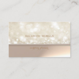 Tarjeta De Visita Elegante Bokeh Chic Profesional