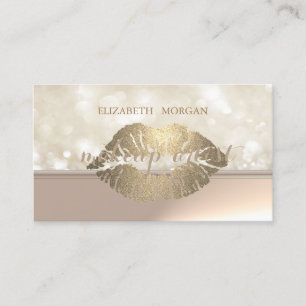 Tarjeta De Visita Elegante Bokeh Chic Profesional