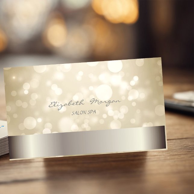 Tarjeta De Visita Elegante Bokeh de estilo moderno (Subido por el creador)