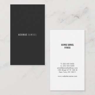 Tarjeta De Visita Elegante Branding Empresarial Minimalista