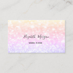 Tarjeta De Visita Elegante brillo ombre moderno Bokeh
