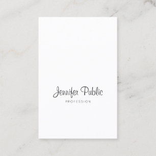 Tarjeta De Visita Elegante caligrafía guión estilo moda lustre lujo 