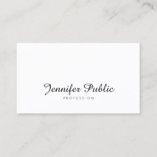 Tarjeta De Visita Elegante caligrafiado Diseño elegante profesional
