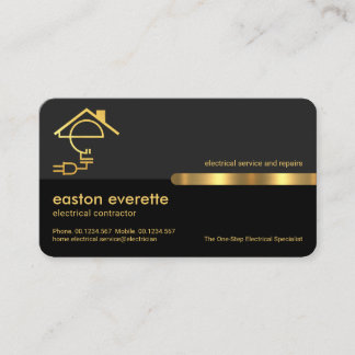 Tarjeta De Visita Elegante Capas Gris Letra Gold Tab Letra E Electró