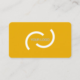 Tarjeta De Visita Elegante carta naranja. Personalizar con su propio