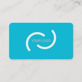 Tarjeta De Visita Elegante carta turquesa. Personalizar con su logot
