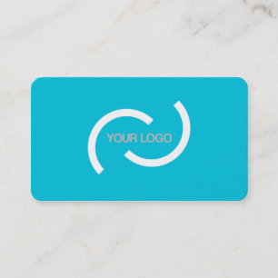 Tarjeta De Visita Elegante carta turquesa. Personalizar con su logot