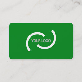 Tarjeta De Visita Elegante carta verde. Personalizar con su propio l