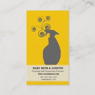 Tarjeta De Visita Elegante Casa Organizando Servicios De Casa