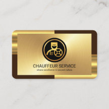 Elegante Chauffeur de Layers de bronce dorado