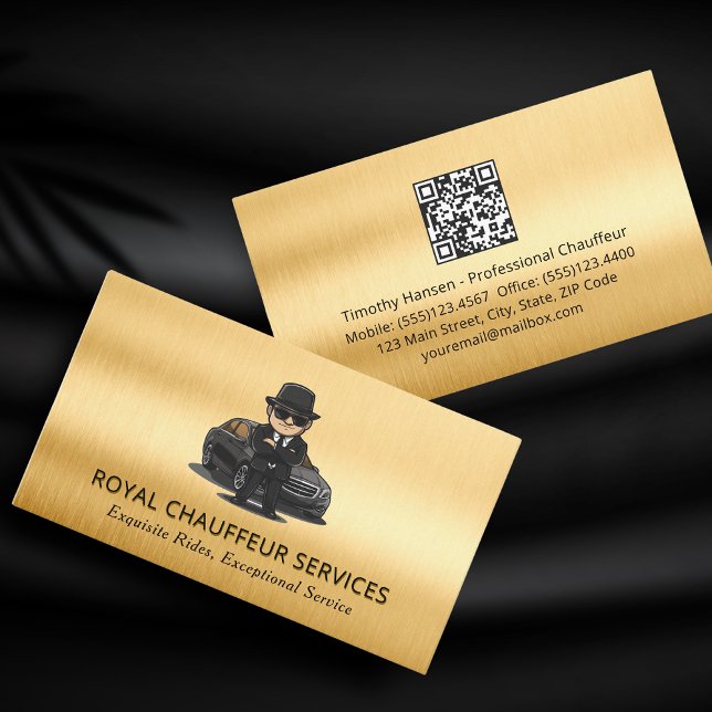 Tarjeta De Visita Elegante Chauffeur Profesional Limo Driver (Subido por el creador)
