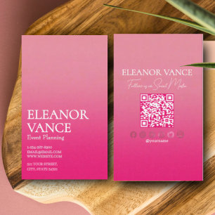 Tarjeta De Visita Elegante Chic Simple Moderno Único Atrevido Color