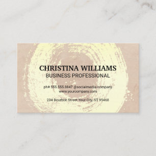 Tarjeta De Visita Elegante Círculo Cillado Oro   Fondo de textura