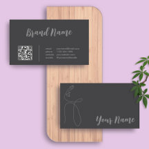 Elegante Clásica Línea de caligrafía Art QR Código